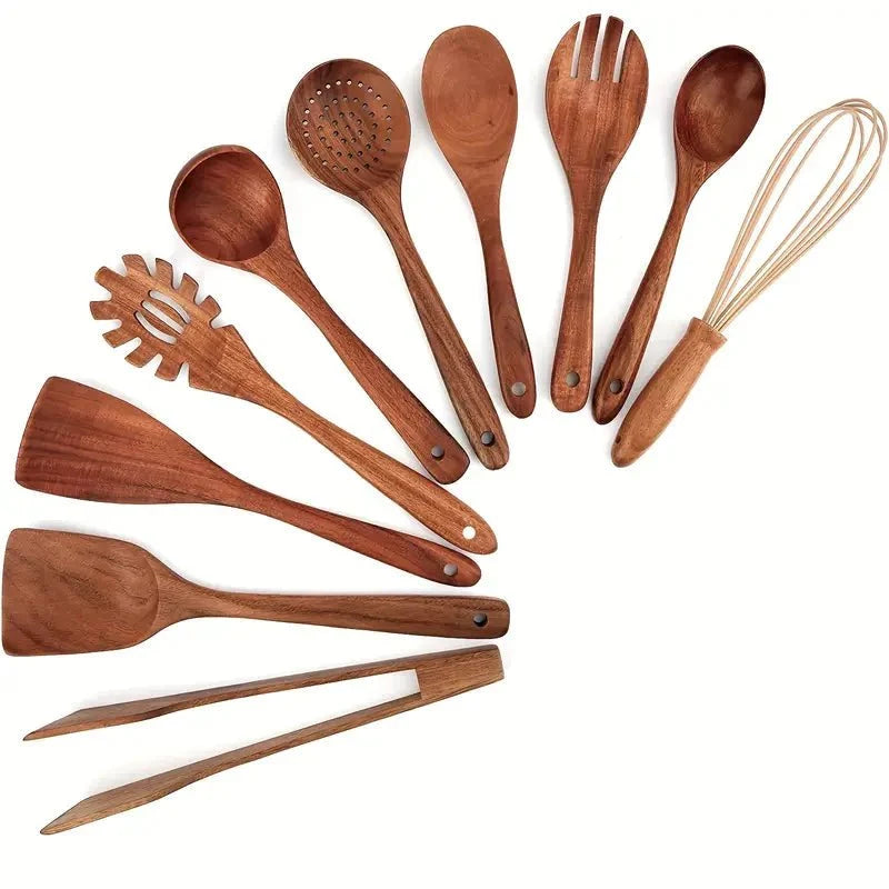 Beck Teak Wooden Kitchen Utensil Set