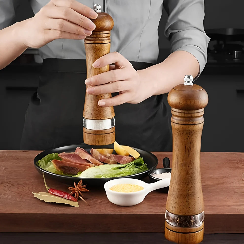 Birch Tall Oak Salt and Pepper Grinder
