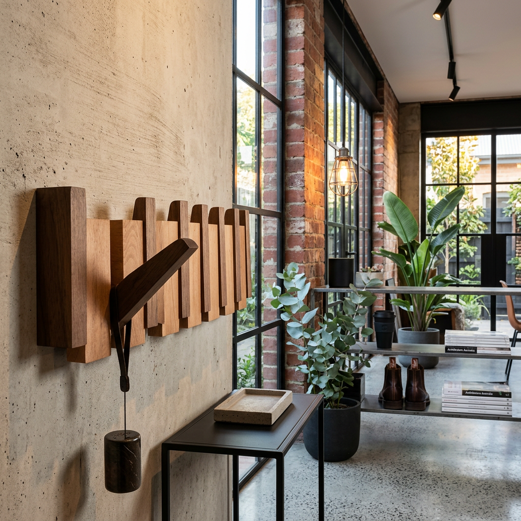 Fernwood Wood Wall Coat Rack