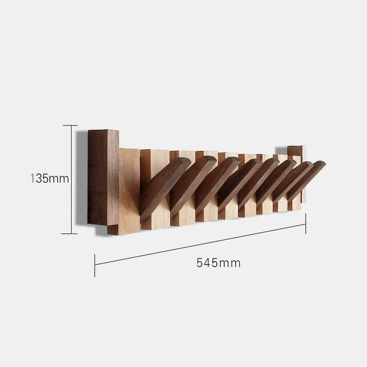 Fernwood Wood Wall Coat Rack