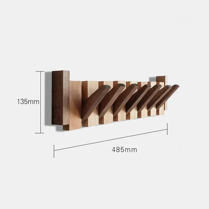 Fernwood Wood Wall Coat Rack