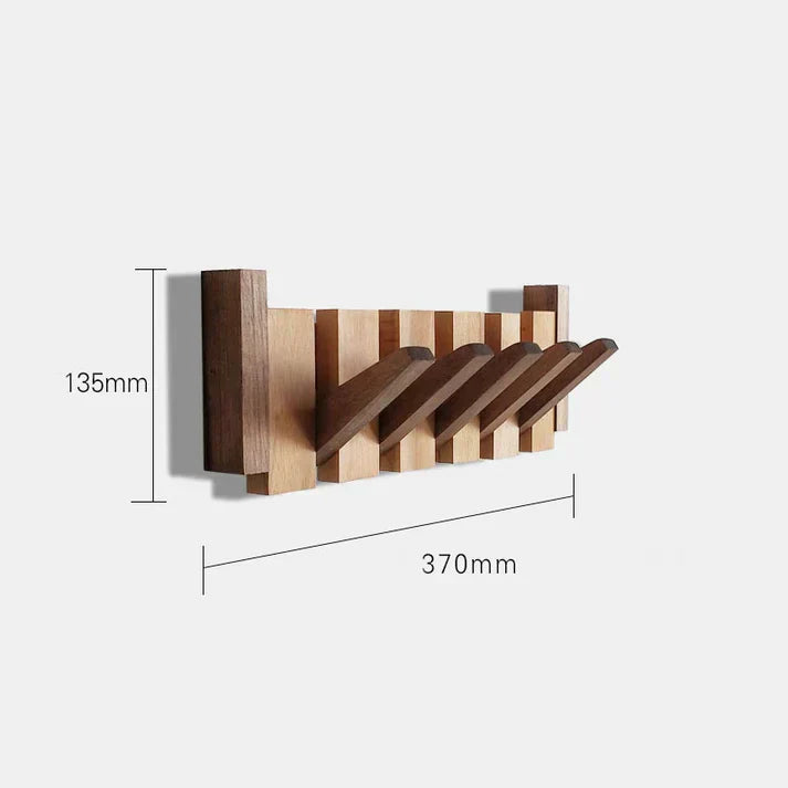 Fernwood Wood Wall Coat Rack