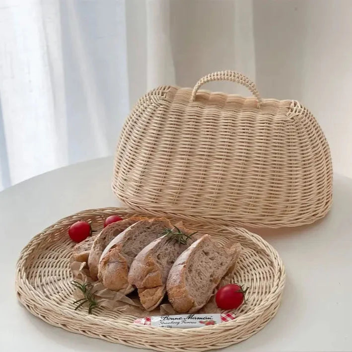 Gorse Woven Rattan Bread Cloche