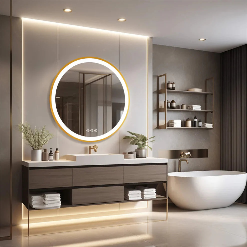 Iona Backlit Round LED Mirror