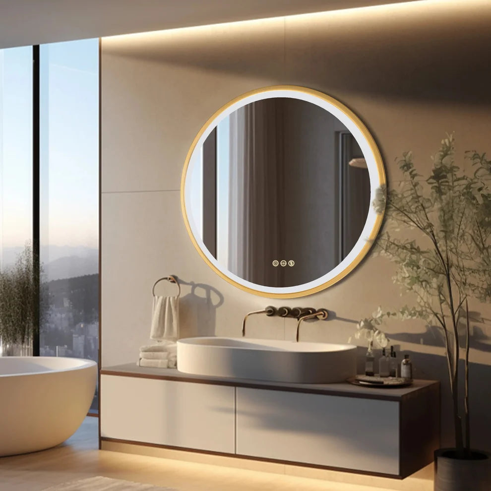 Iona Backlit Round LED Mirror