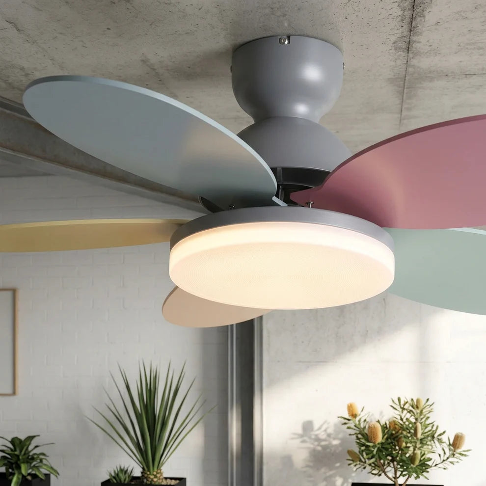 Lomond Flush Mount Ceiling Fan with Light