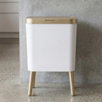 Ness Push-Top Bin on Brass Legs