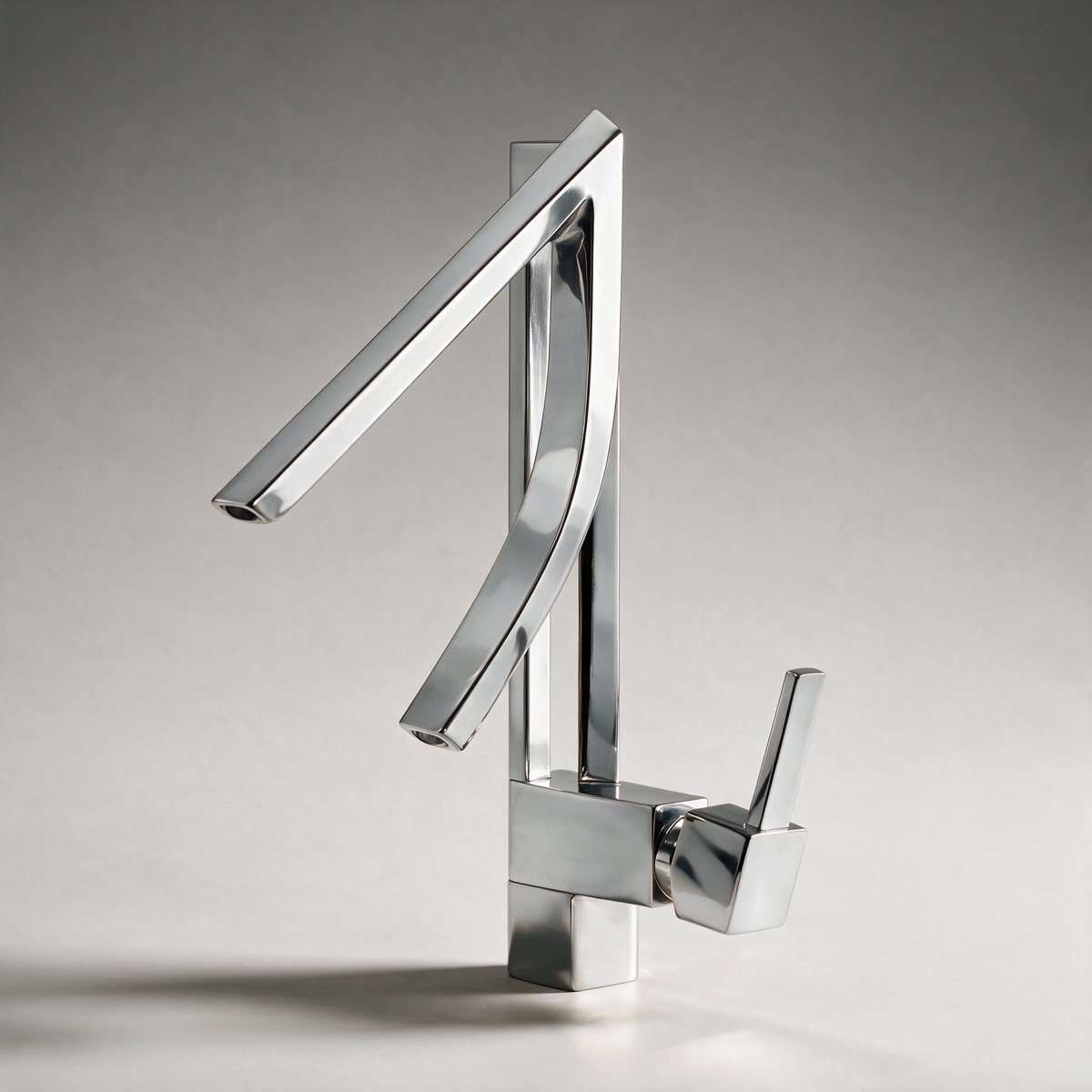 Orme Folded Ribbon Basin Mixer — Chrome