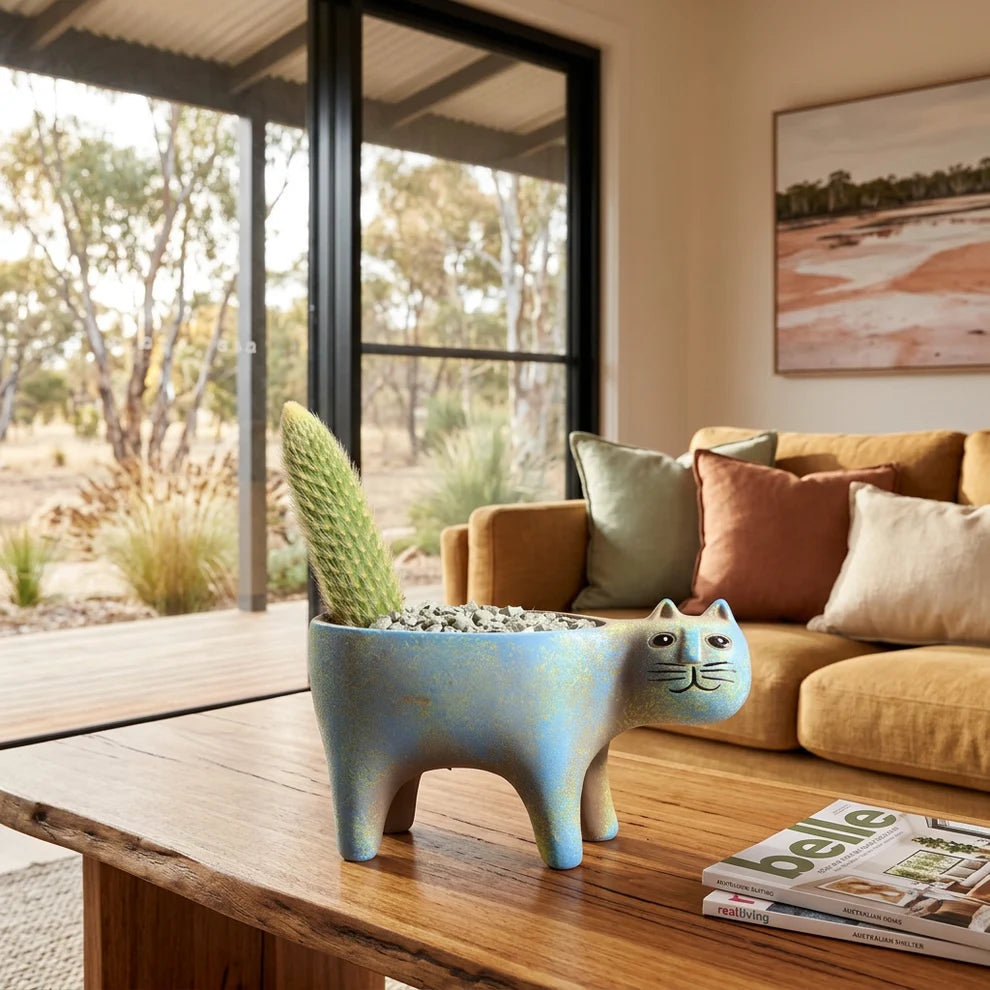 Piran Cat Ceramic Planter