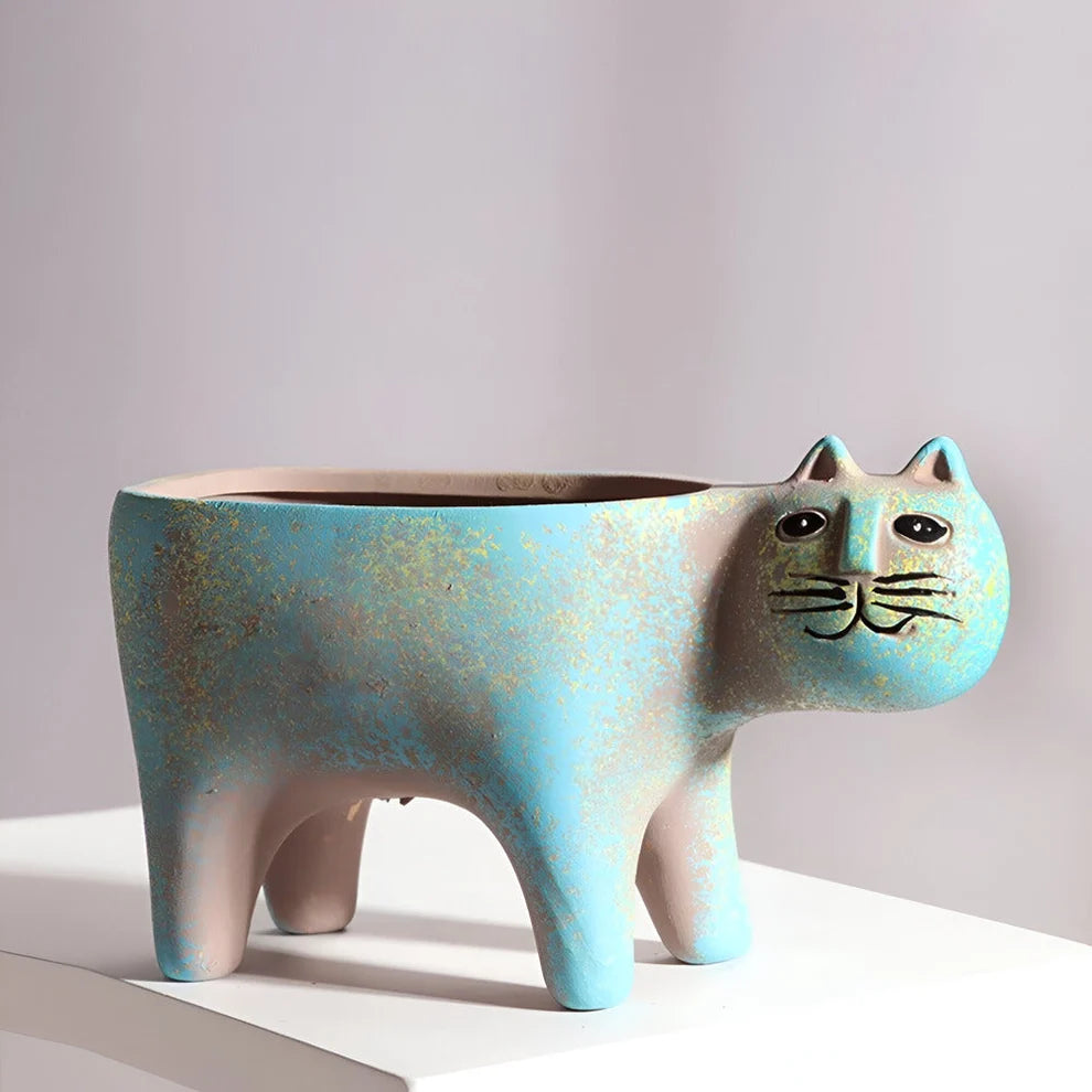 Piran Cat Ceramic Planter