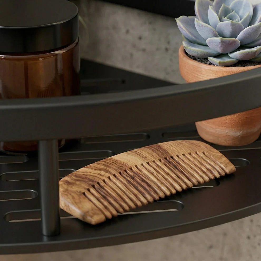 Rhos Corner Shower Shelf with Perforated Base