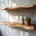 Ridgeline Live-Edge Wood Shelf