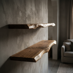 Ridgeline Live-Edge Wood Shelf