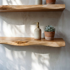 Ridgeline Live-Edge Wood Shelf