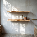 Ridgeline Live-Edge Wood Shelf