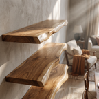 Ridgeline Live-Edge Wood Shelf