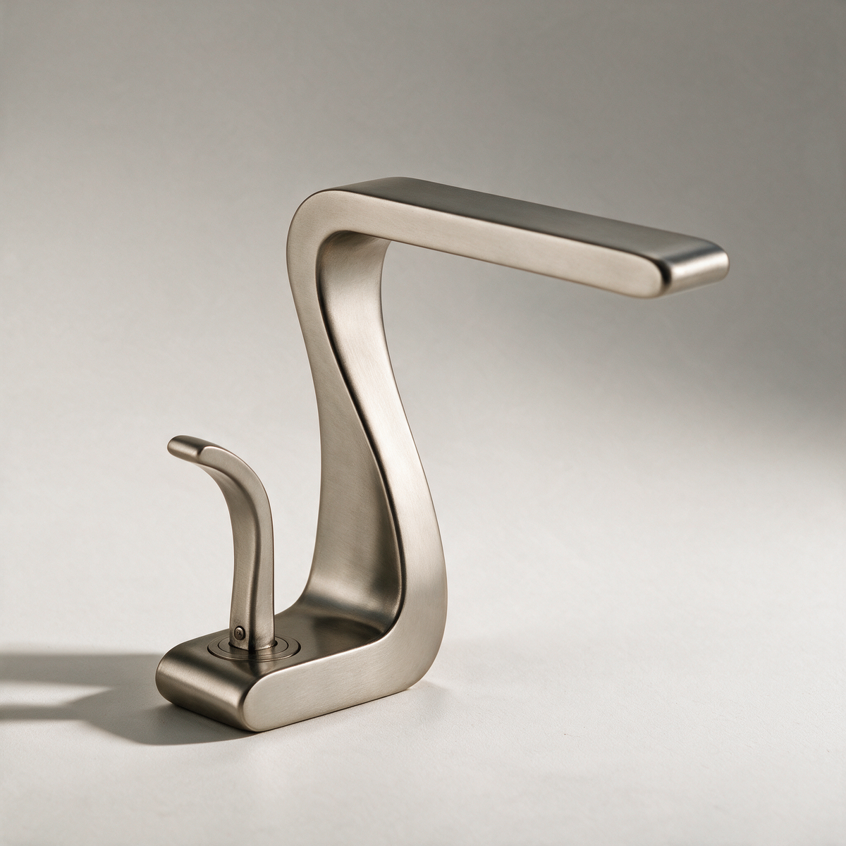 Sennen S-Curve Ribbon Basin Mixer — Nickel