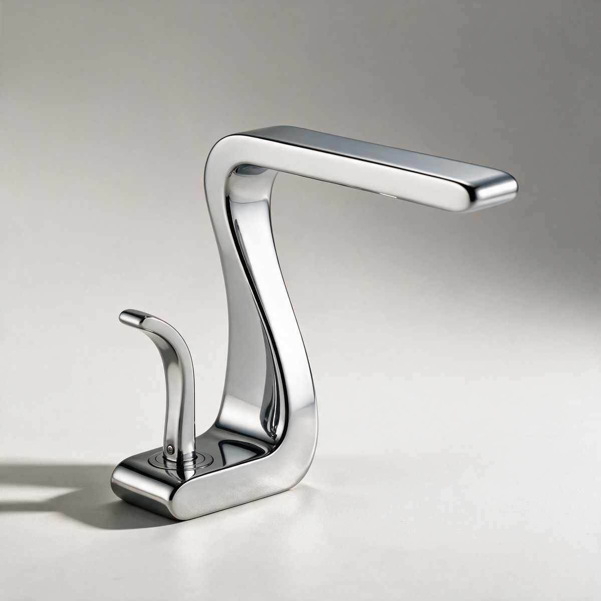 Sennen S-Curve Ribbon Basin Mixer — Chrome