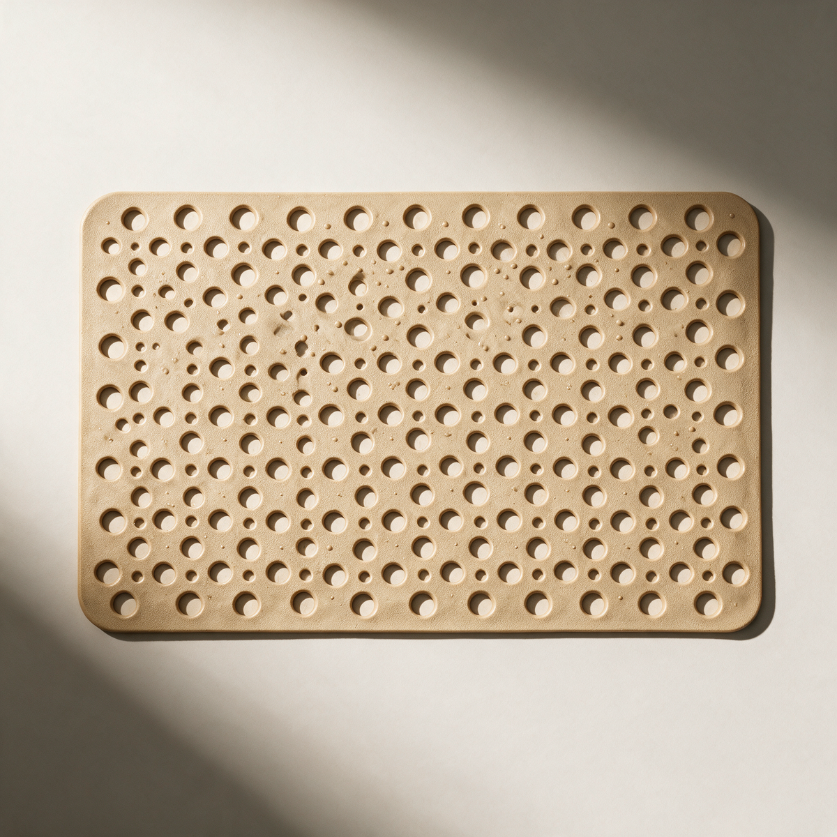 Tern Suction-Grip Shower Mat — Beige