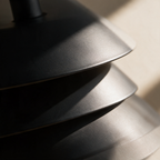 Close-up of the shadow line between two cone layers