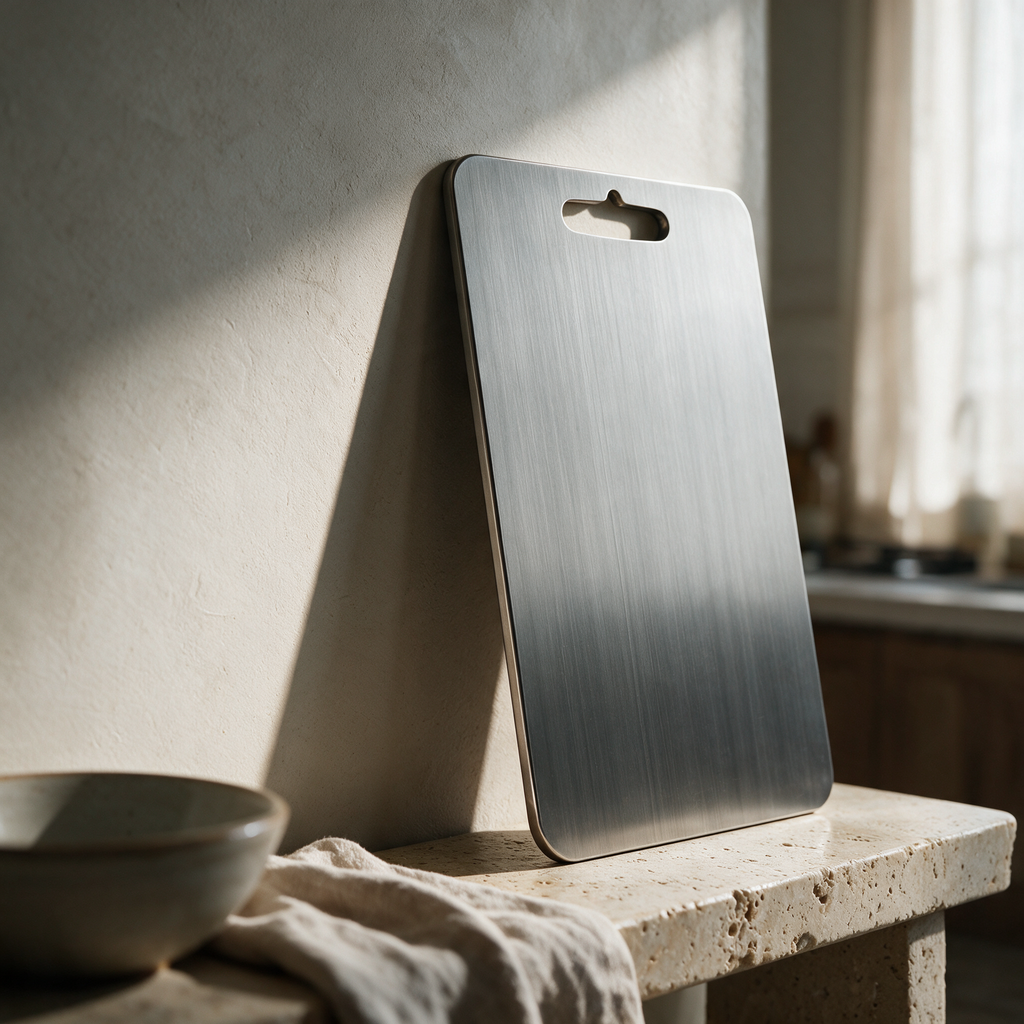 Forge board on edge showing its thin profile