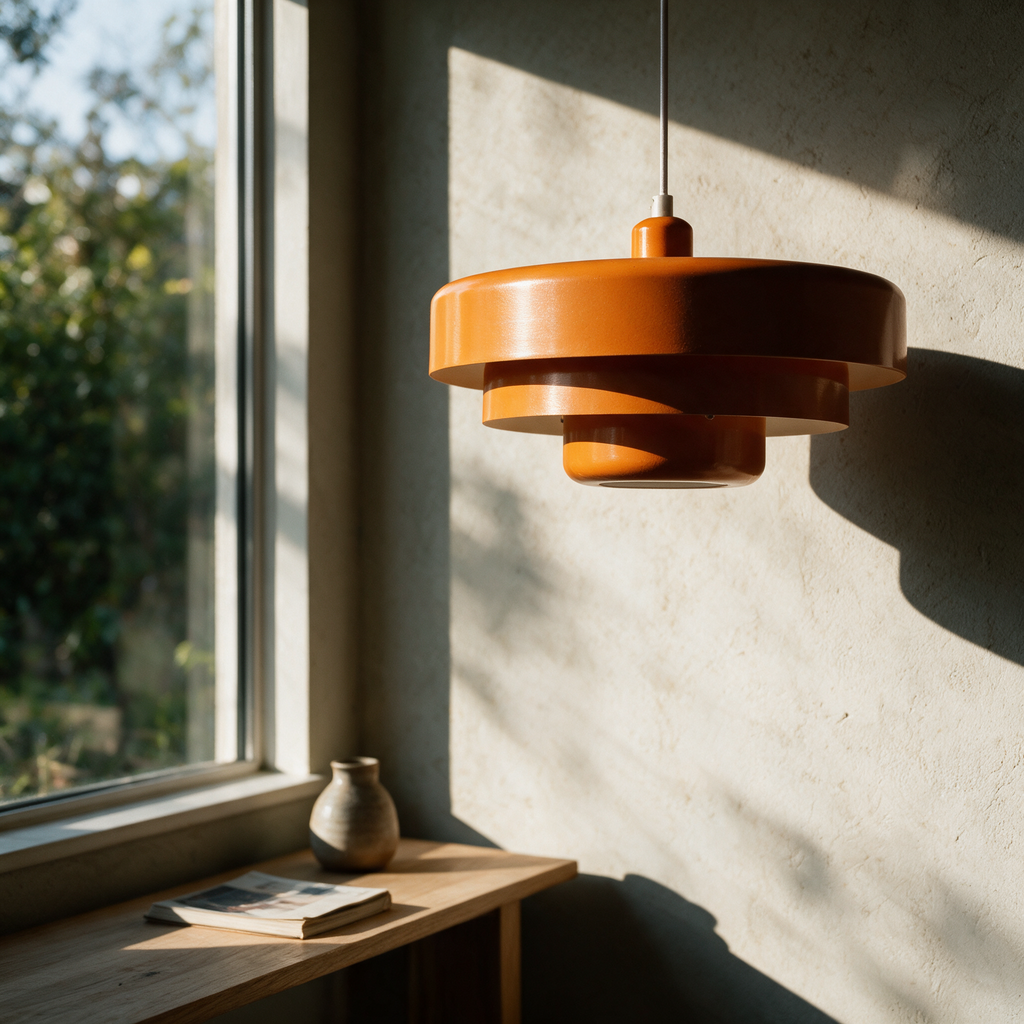 Ashby pendant unlit beside a window