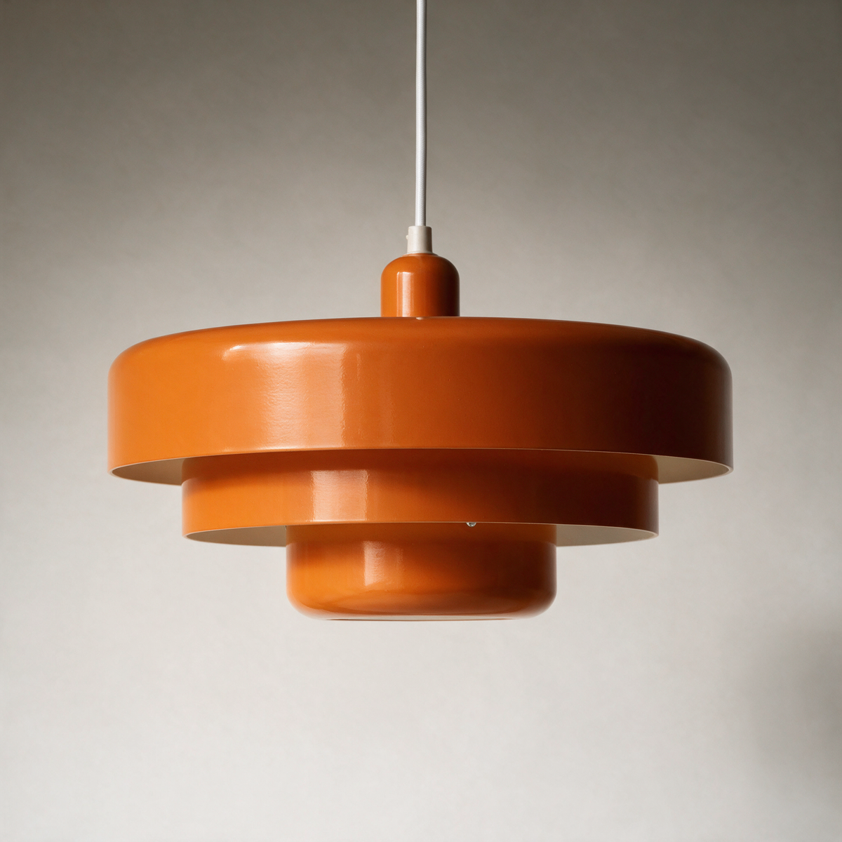 Ashby Layered Suspension Pendant — Orange