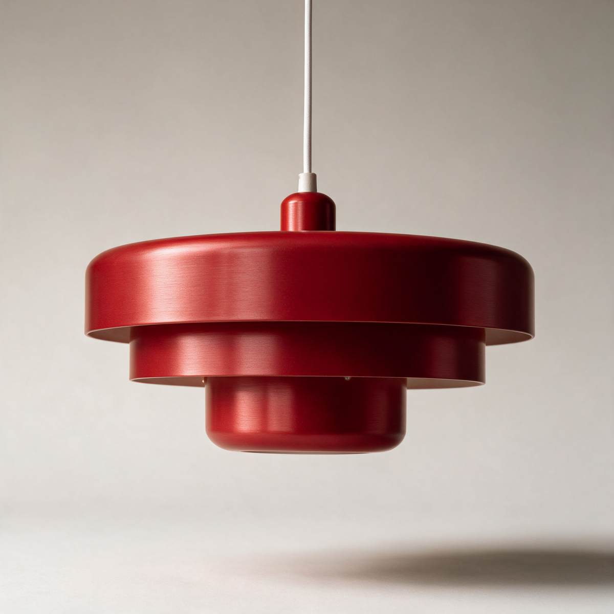 Ashby Layered Suspension Pendant — Red
