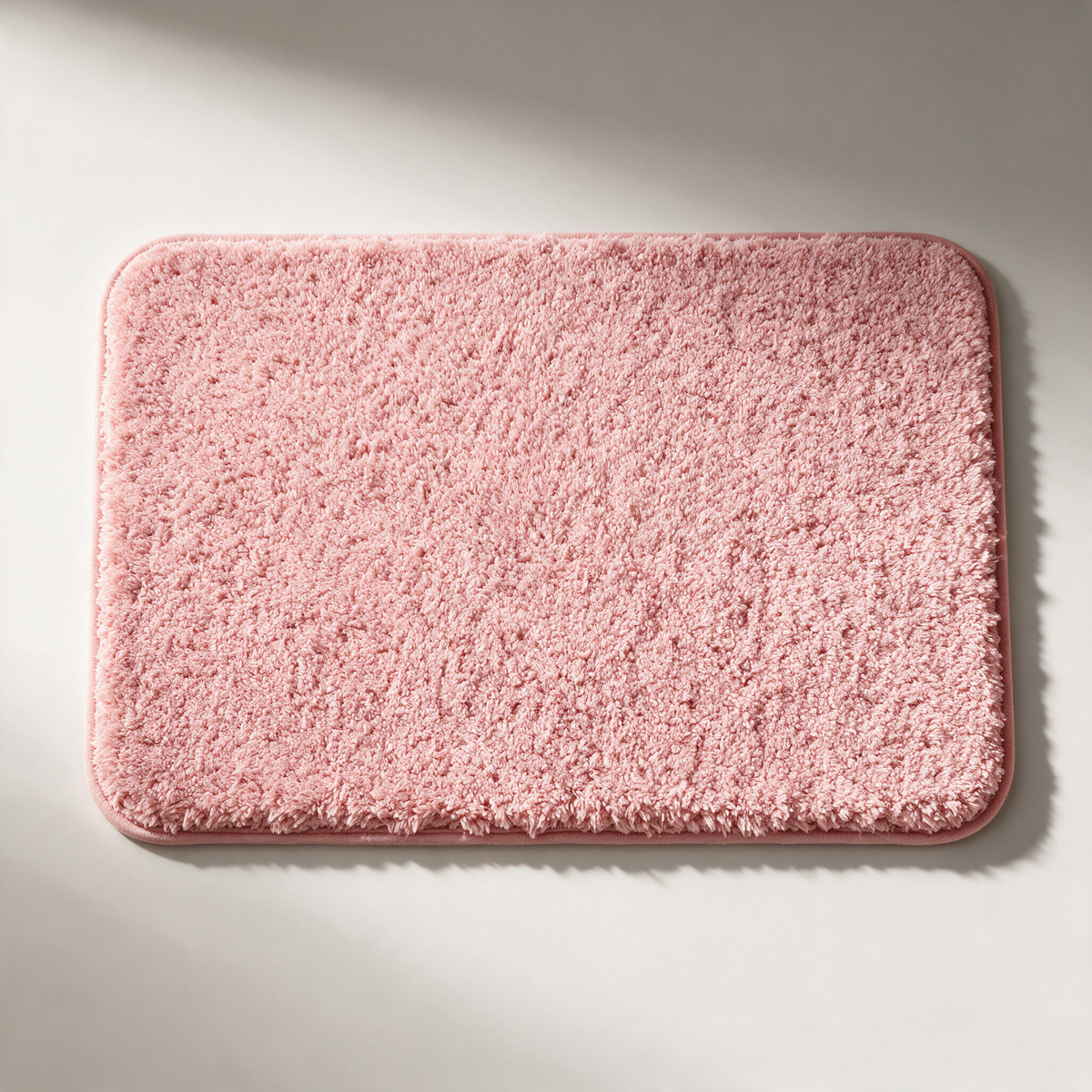 Meadow Plush Microfibre Bath Mat — Non-Slip — Pink
