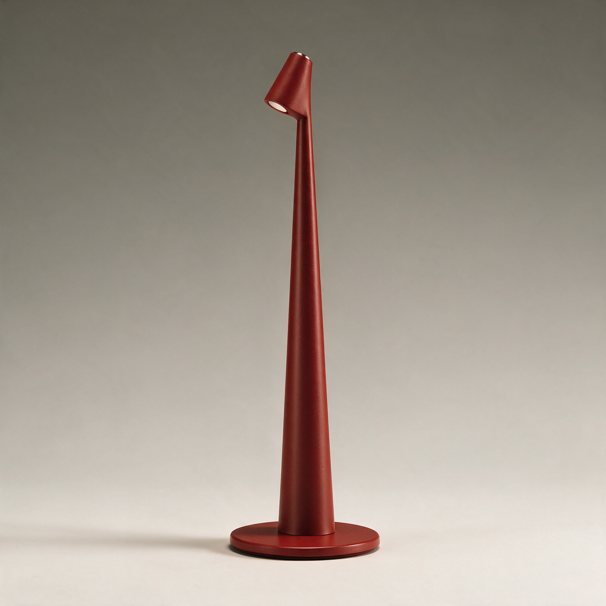 Tarn Tapered Cordless Table Lamp — Red