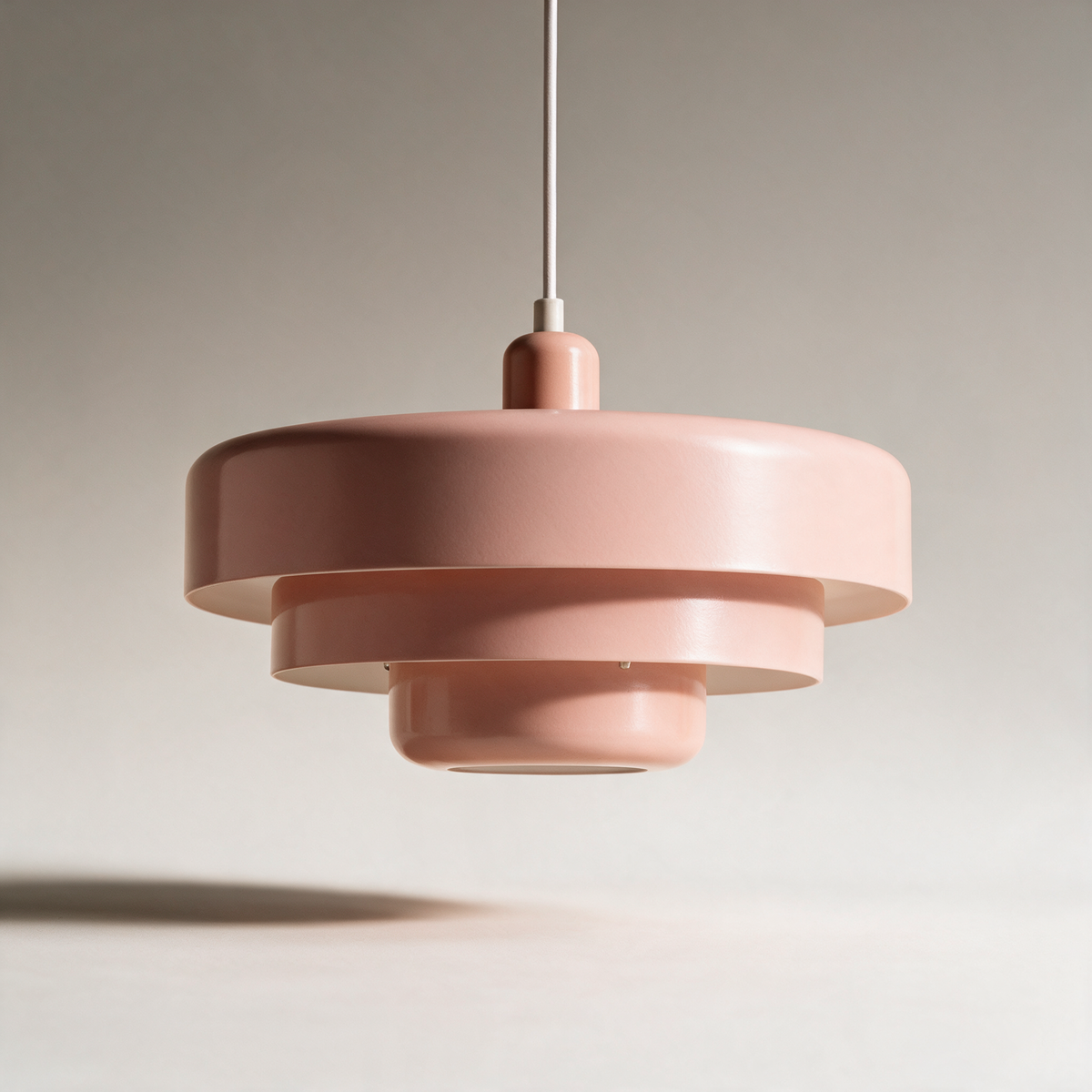 Sorrel Tiered Disc Pendant Light — Pink