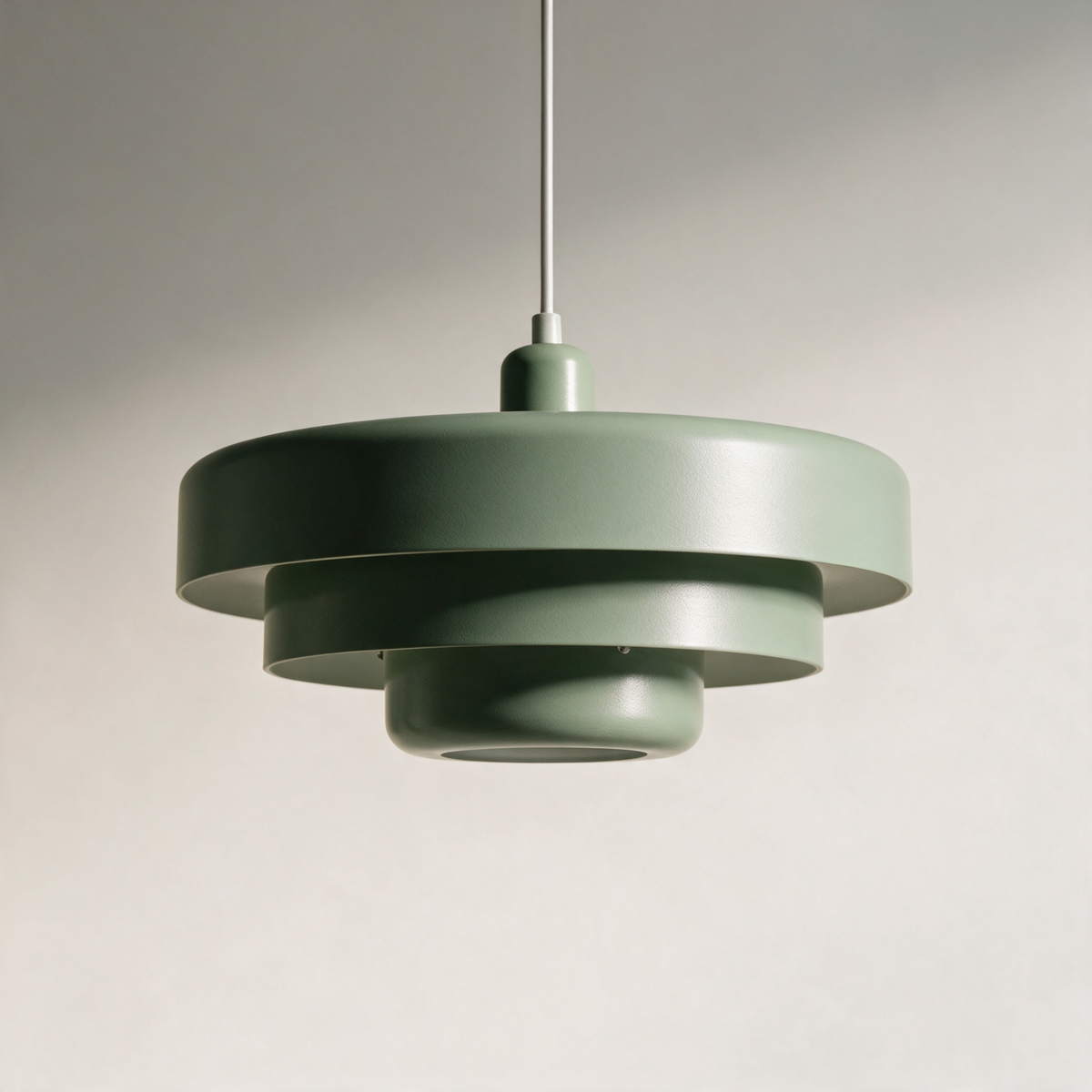 Sorrel Tiered Disc Pendant Light — Green