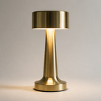 Compact Cordless Table Lamp — 15 Hour Battery — Gold