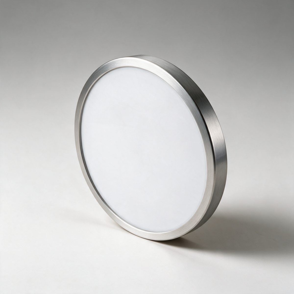 Reed Slim Round Flush Mount Ceiling Light — Silver