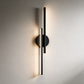 Juniper Twin-Bar LED Wall Light — Black