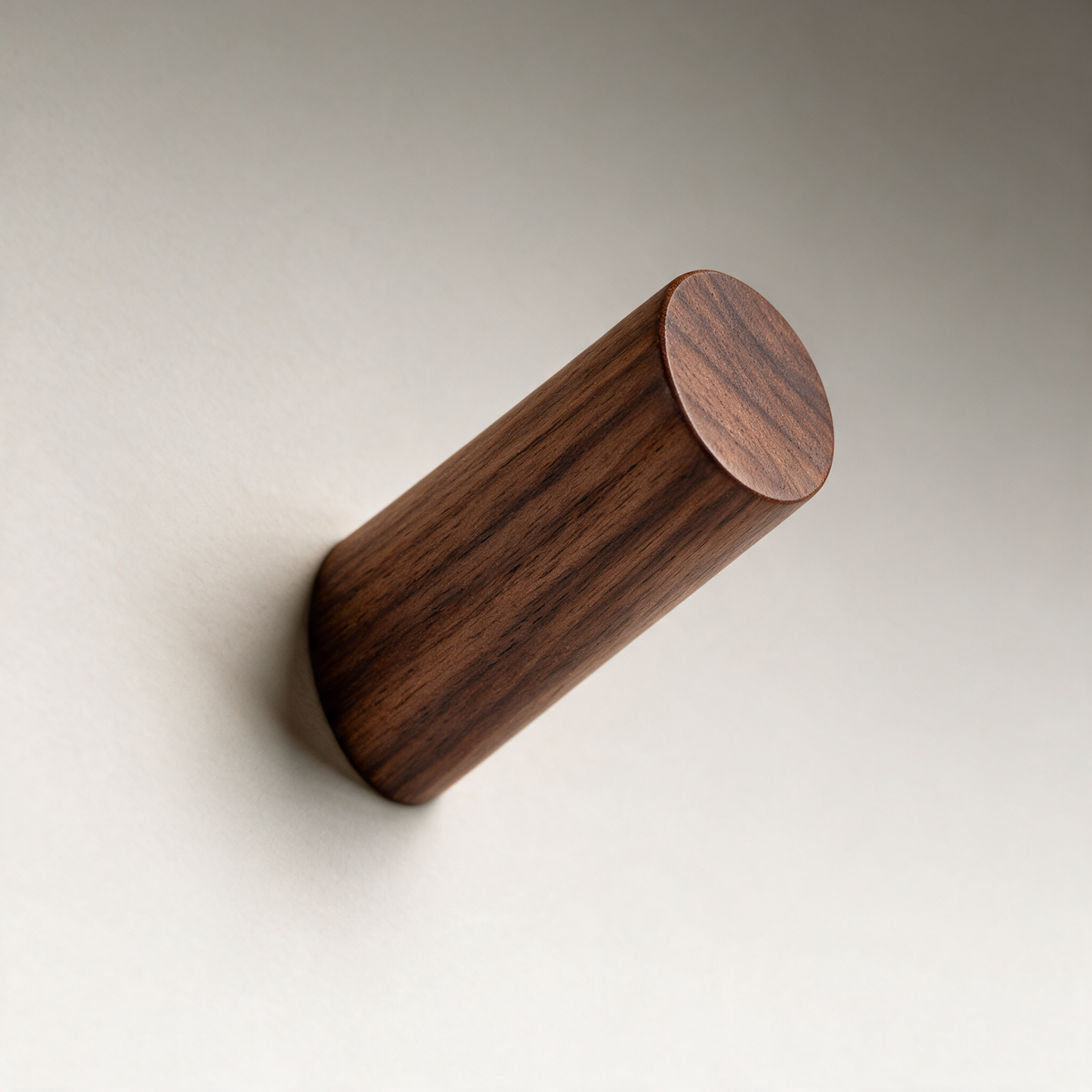 Pike Solid Wood Wall Hook — Angled or Straight — Brown