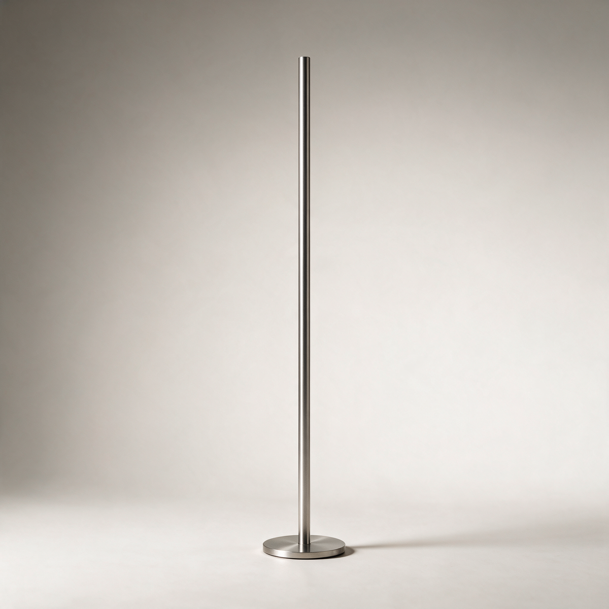 Wyn Slim LED Rod Corner Floor Lamp — Silver