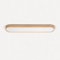Linden Oak Oval LED Ceiling Light — Light Brown