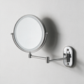 Solace Wall-Mounted Swing-Arm Vanity Mirror — Silver