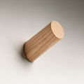 Pike Solid Wood Wall Hook — Angled or Straight — Natural