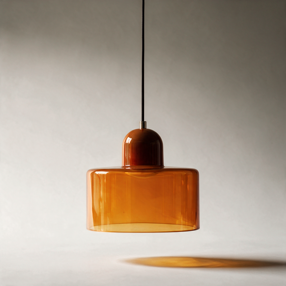 Fable Retro Glass Pendant — Mix and Match — Orange