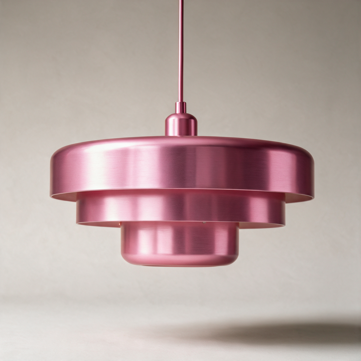 Ashby Layered Suspension Pendant — Pink