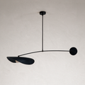Quill Mobile Pendant Light with Leaf Blades — Black