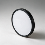 Reed Slim Round Flush Mount Ceiling Light — Black