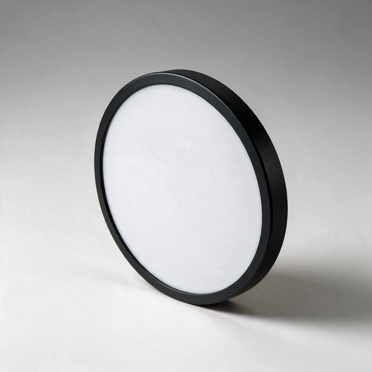 Reed Slim Round Flush Mount Ceiling Light — Black
